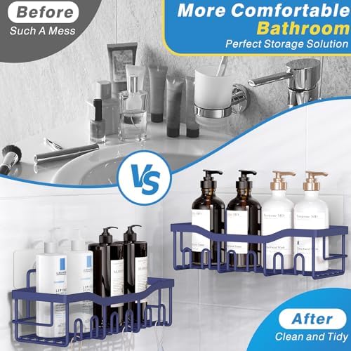 EUDELE 2 Pack Shower Caddy, Adhesive Organizer - Image 3