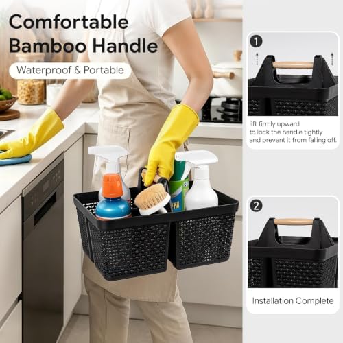 UUJOLY Portable Plastic Shower Caddy Basket - Image 2