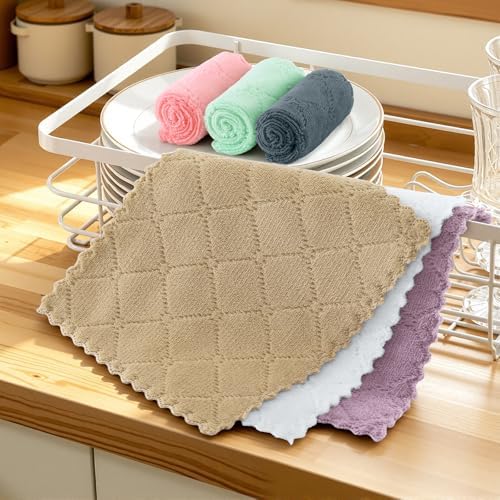 Homaxy Super Soft 18 Pack Coral Velvet Dish Cloths - Image 6