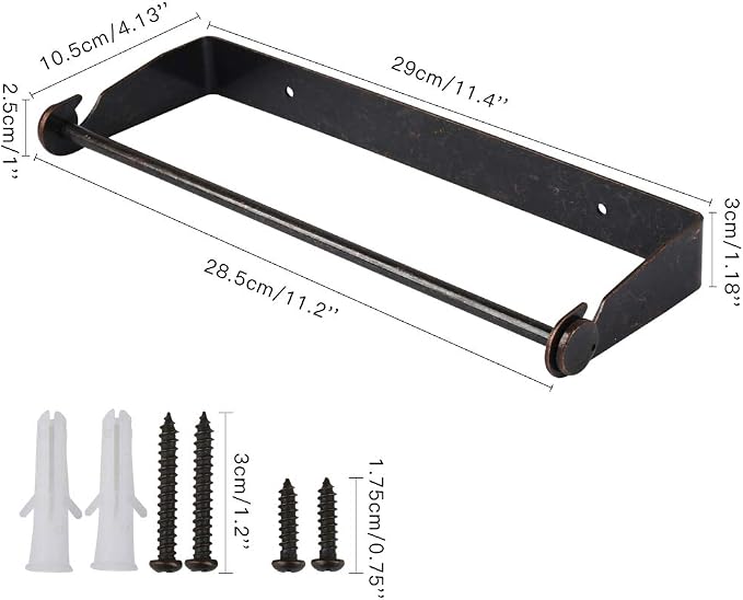 PHUNAYA Under Cabinet Paper Towel Holder Wall Mount - Image 7
