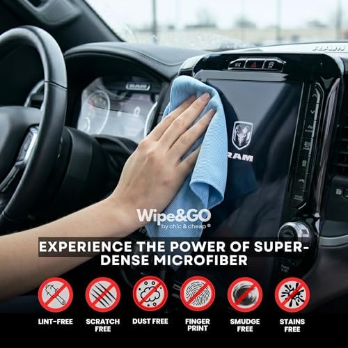 Wipe&GO Window & Glass Cleaning Cloths – Premium Diamond Weave Microfiber - Image 5