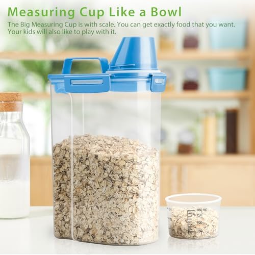 Viretec Rice Airtight Storage Container, 3 to 5Lbs Cereal Dry Food Flour Bin - Image 5