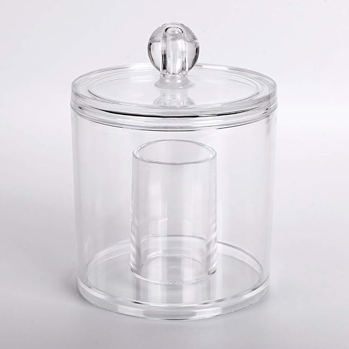 Hipiwe Acrylic Cotton Ball and Swab Organizer - Image 9
