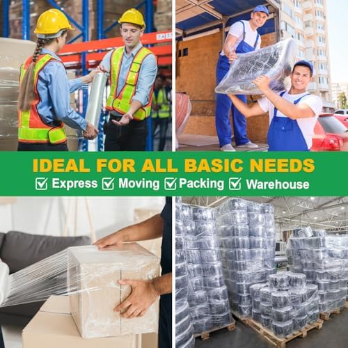 Industrial Strength Clear Stretch Wrap Film 12" x 1000 Ft 3 Pack - Image 3