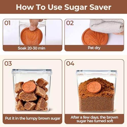 ComSaf Airtight Brown Sugar Containers - Image 4
