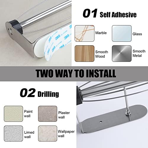 2 Pack Paper Towel Holder, Easy Tear - Image 2