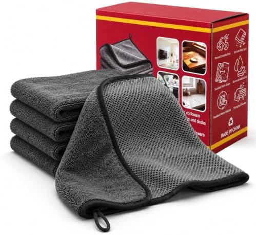Genie Cloth Magic Cloth, Magic Cleaning Cloth Lint Free Microfiber Cloths by Wellcometowyegey