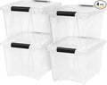 IRIS USA 4-Pack 19 Quart Storage Bins by IRISUSA