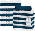 DAN RIVER 100% Cotton Washcloths 20 Pack Premium Quality Face and Body Cloth by DanRiver