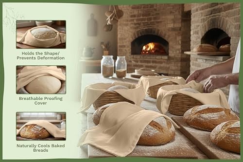 Beige Flour Sack Tea Towels - Image 3