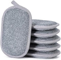 Non Scratch Scrub Sponge-6pack, Dual-Sided Sponges Kitchen by CADONO