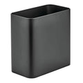 mDesign Small Metal 2.4 Gallon/9 Liter Trash Can Wastebasket Garbage Bin by mDesign