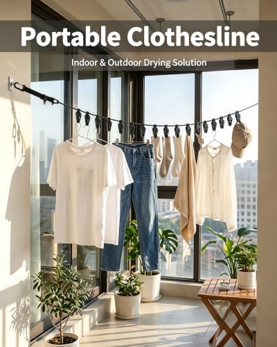 Retractable Portable Travel Clothesline - Image 3