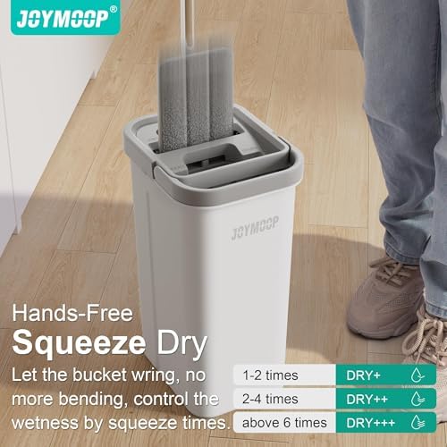JOYMOOP Flat Mop and Bucket System, Microfiber Mop - Image 3