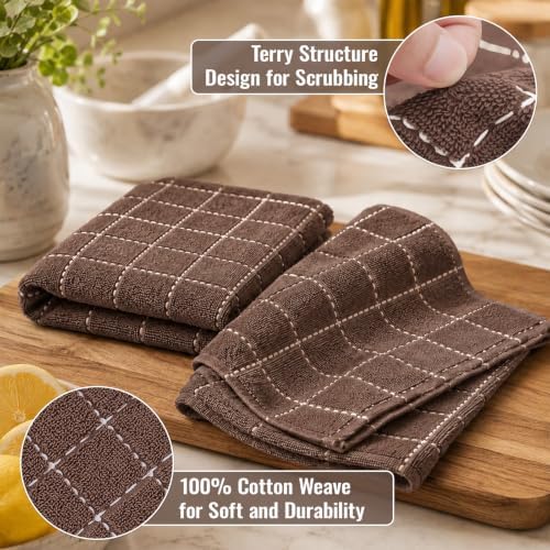 Kitinjoy 100% Cotton Terry Kitchen Towels, 13”x 28” - Image 2