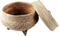 Sticky Rice Pressure Cooker Slow Cook Set Bamboo Basket Steaming Kit Recipe With Water (Size 5.5 in.)