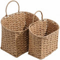 Coeusy Set of 2 Hanging Basket, Paper Rope Wall Basket by WEAVECOMFORTINTOEVERYCORNER