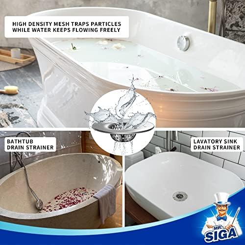 MR.SIGA Bathroom Sink Strainer Bathtub Lavatory Sink Drain Strainer, 3 Pack - Image 4