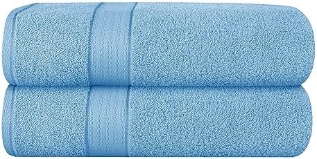 GLAMBURG 700 GSM Premium Cotton 2-Pack Oversized Extra Large Bath Sheet Set by GLAMBURG