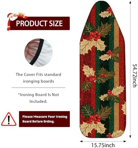 Nuxovilar Winter Holly Ironing Board Cover 15x54 Inches Polyester - Image 3