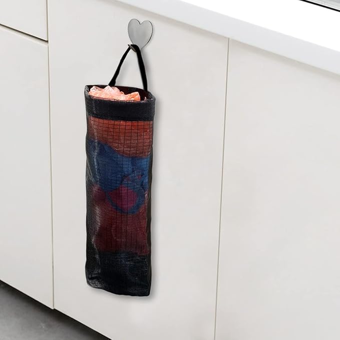 2 Pcs Plastic Bag Holder Trash Bags Storage Dispenser Organizer - Image 3