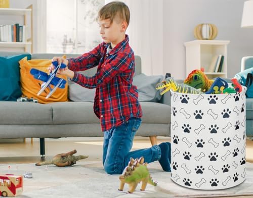 NTAOHAMPER Kids Laundry Hamper, Waterproof Storage Bin, Baby Boy Nursery Hamper - Image 3