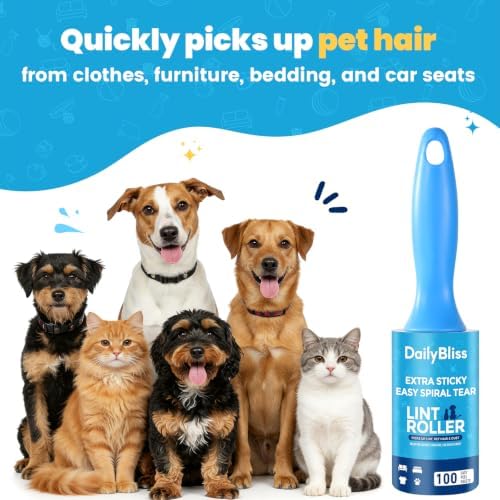 Extra Sticky Lint Roller for Pet Hair, 800 Sheets - Image 4