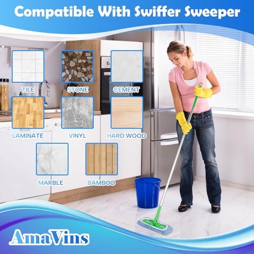 AmaVins 5 Pack Reusable Microfiber Mop Pads Compatible - Image 7