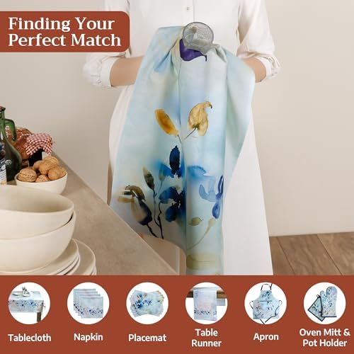 Maison d' Hermine Kitchen Towels Set of 3 Reusable 100% Cotton 27.50" x 20" - Image 4
