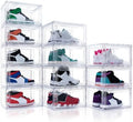 12 Pack Acrylic Shoe Boxes, Shoe Containers, Shoe Display Case, Sneaker Storage by AOHMPT