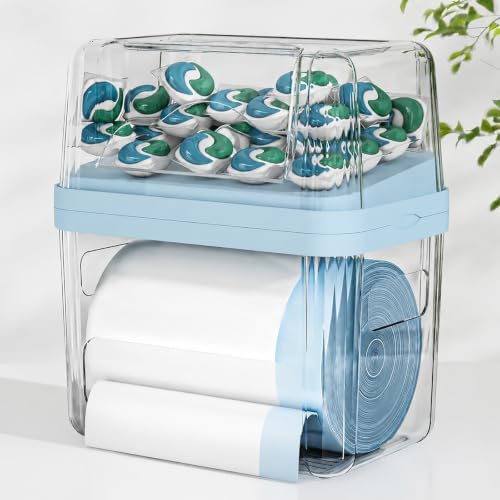 2-in-1 Trash Bag Holder Laundry & Dishwasher Pods Container, Garbage Bag by FELIZHOUSE