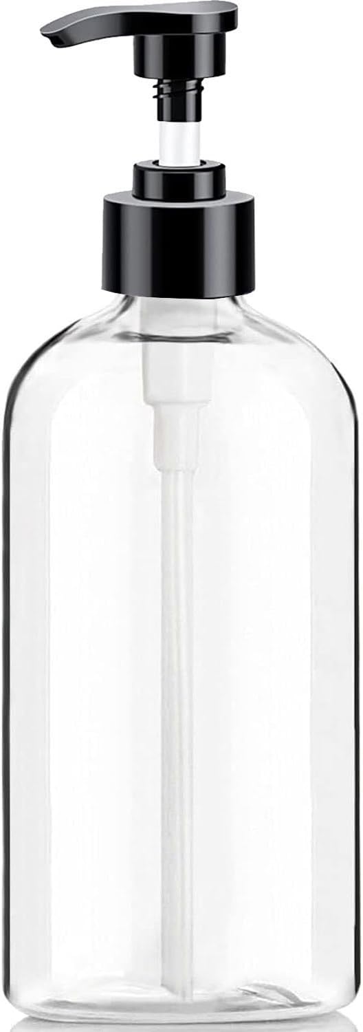 Clear Soap Dispenser with Rust Proof Pump, Waterproof Labels, Plastic Hand Soap by XLENT