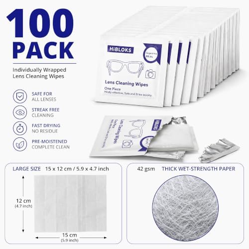 HiBloks Thick Len Wipes and 2 Cleaning Cloths - Image 4