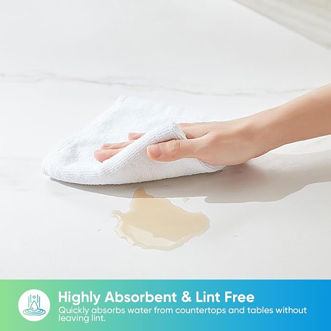 HOMEXCEL 24PK Microfiber Cleaning Cloth, Cleaning Rag - Image 3
