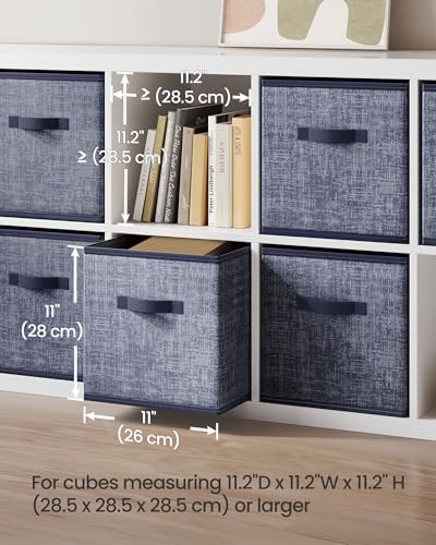 SONGMICS Storage Cubes, 11-Inch Foldable Closet Organizers - Image 3