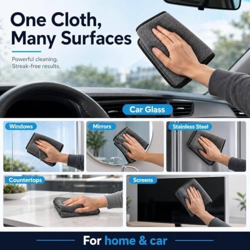 5 Pack Thickened Magic Cleaning Cloth, Reusable Multi-Purpose Cleaning Rags - Image 6