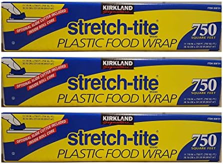 KIRKLAND SIGNATURE Stretch Tite Plastic Food Wrap uZzDke, 3 Packs by KIRKLAND
