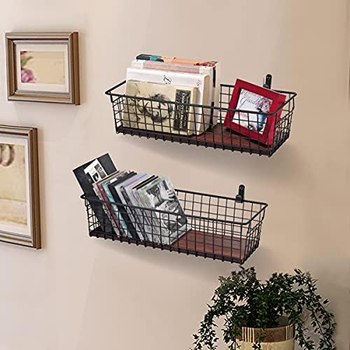SheeChung [Extra Large Wall Storage Basket, Metal Hanging Basket - Image 4