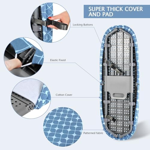 SheeChung Small Ironing Board 12"x32", Foldable Tabletop Ironing Board - Image 3