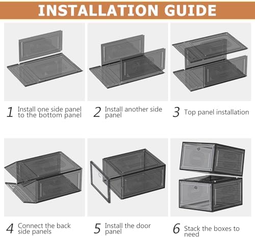 caktraie 10 Pack Shoe Organizer Stackable - Image 6