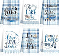 VitalCozy 6 Pcs Lake House Kitchen Towels Set by VitalCozy