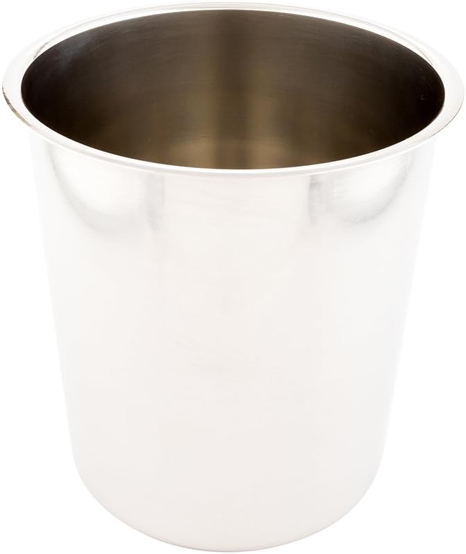 Restaurantware Met Lux 8.25 Quart Bain Marie 1 Corrosion-Resistant Bain Marie Pot - For Hot And Cold Food Serve Or Store Food Stainless Steel Food Pot Lid Sold Separately
