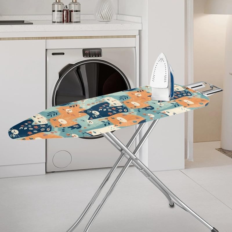 Cartoon Forest Cat Stain Resistant Polyester Ironing Covers Colorful Forest - Image 2