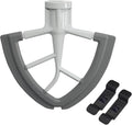 Flex Edge Beater For KitchenAid 4.5-5 Quart Tilt-Head Stand Mixers, Non-Stick Coated Blade Beater with Both-Sides Flexible Silicone Edges Bowl Scraper, Mixer Accessories Paddle Attachment