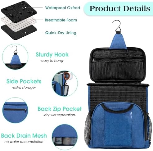 Attmu Mesh Shower Caddy Portable Dorm Room Essentials, Toiletry Tote Bag - Image 4