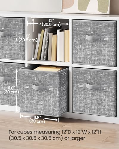 SONGMICS Storage Cubes, 11.8-Inch Foldable Closet Organizers - Image 3