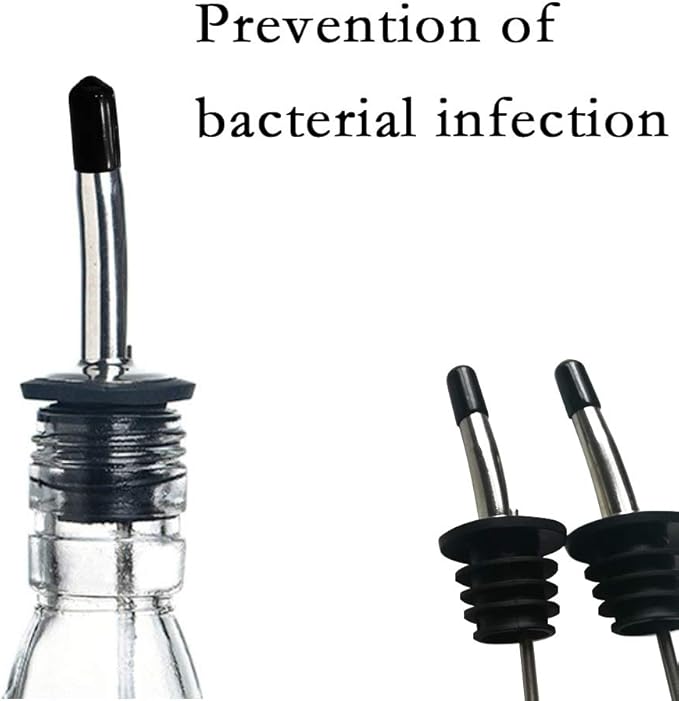 200Pcs liquor spout covers,Pourers Spouts Covers Dust Rubber Caps for Olive Oil Liquor Bottles (Black)