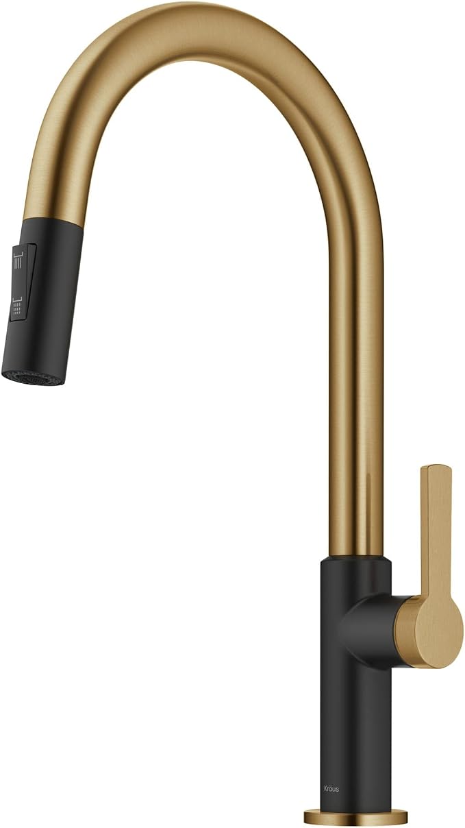 KRAUS Oletto High-Arc Single Handle Pull-Down Kitchen Sink Faucets in Brushed - Image 16