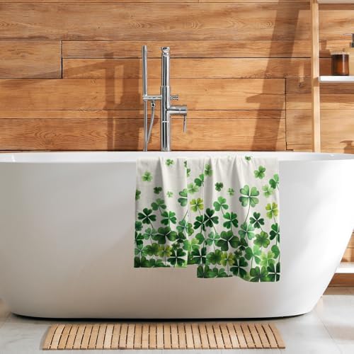 Lucky Clover Shamrocks Bath Hand Towels St. Patrick's Day Kitchen Towels Set of - Image 7