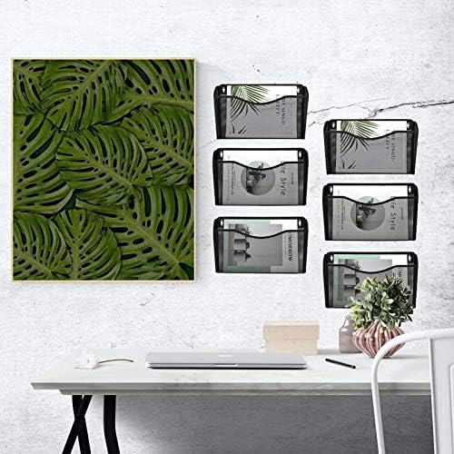 EASEPRES 6 Single Pocket Mesh Hanging File Organizer, Vertical Wall Mounted - Image 6